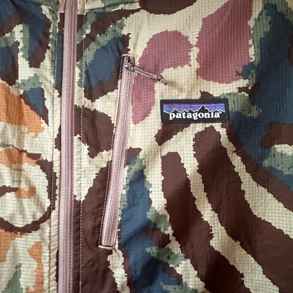 Patagonia Houdini Windbreaker Running Jacket XL Thriving Planet Cone Brown - Picture 4 of 10